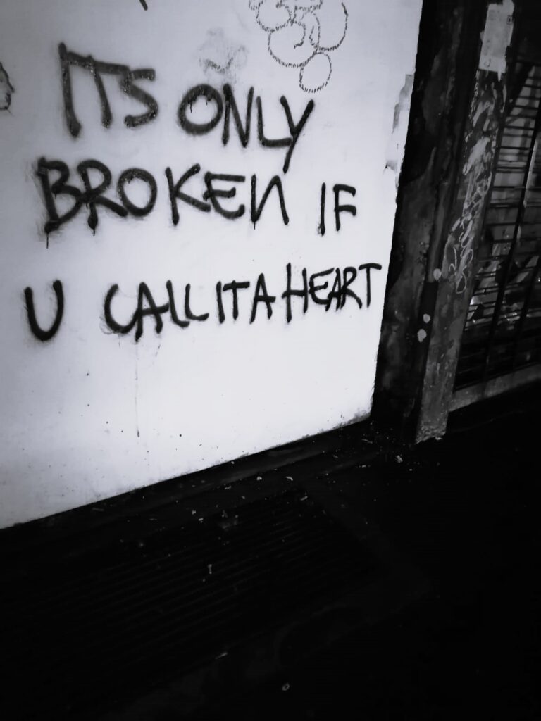 its only broken...