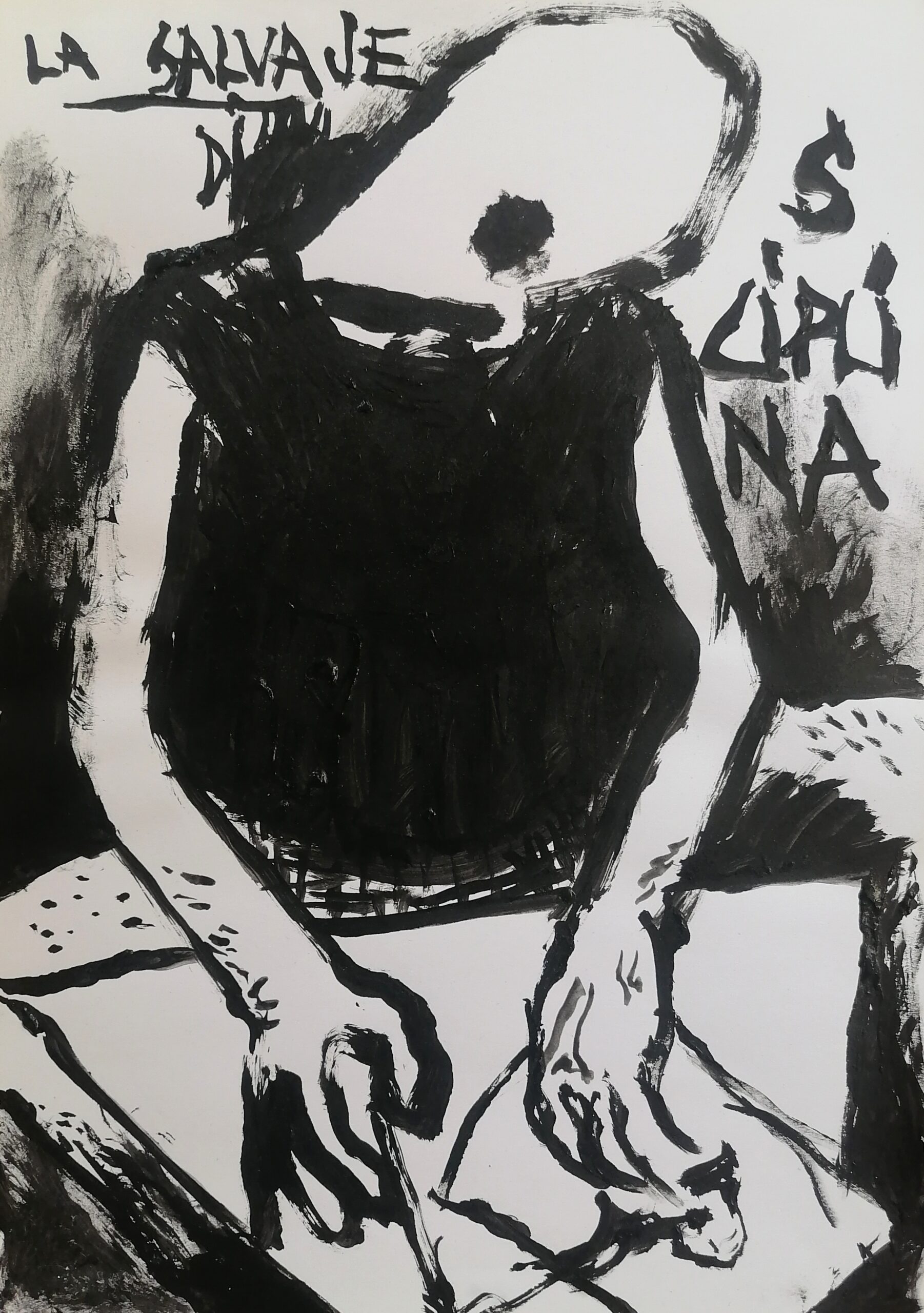 la salvaje disciplina (2018) acrylic on paper 29,7x21cm