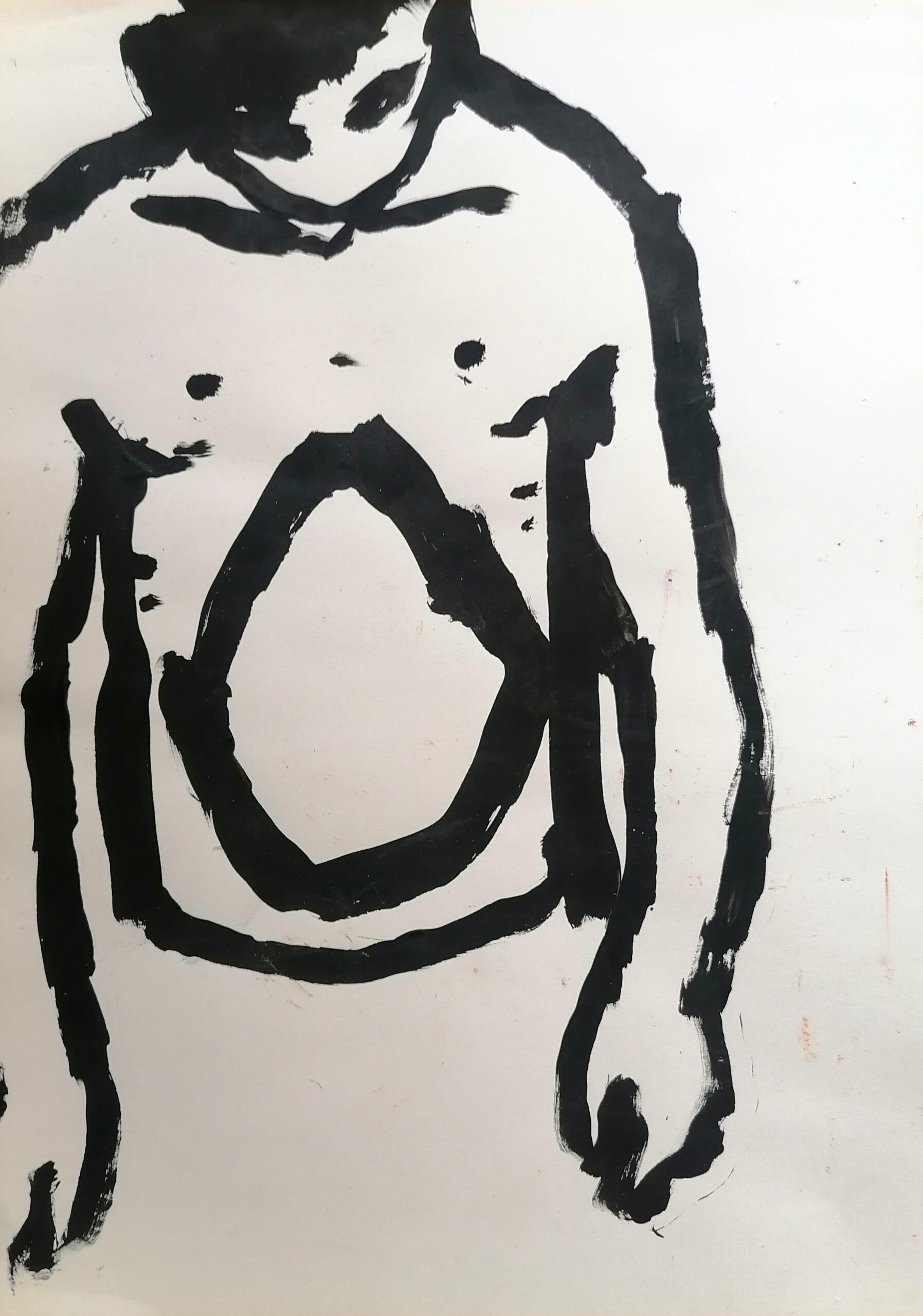 untitled agujero (2018) acrylic on paper 29,7x21cm
